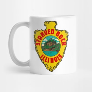 Vintage Starved Rock Decal Mug